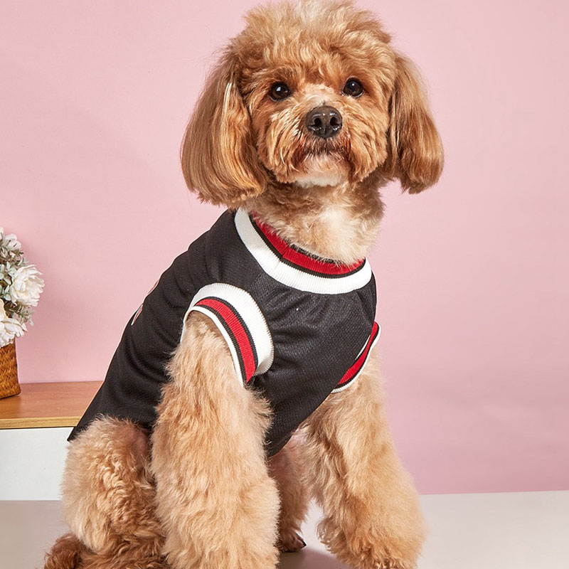 Mesh Breathable Dog Clothes Schnauzer Teddy Sport Large Dog Jersey Basketball Clothing Puppy T-Shirts Summer Pet Cat Shirts