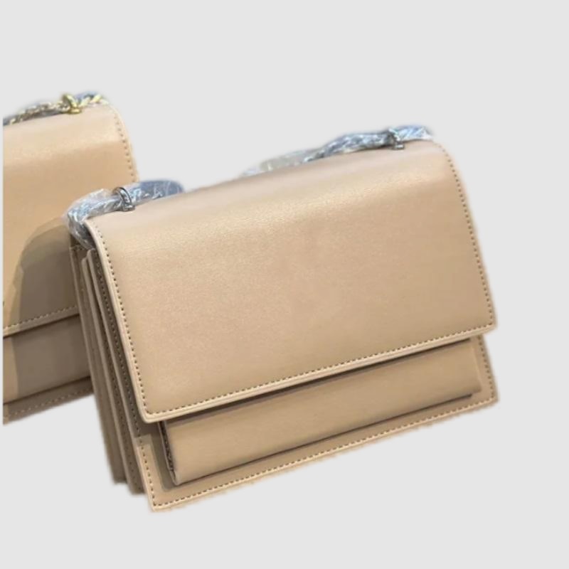 Sunset crossbody bags designer women crocodile leather shoulder bag high quality flap solid color letter plated gold handbag purse xb182 C4