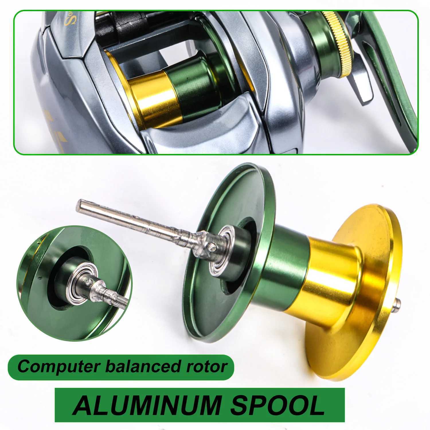 Sougayilang Baitcasting Reel 8KG Max Drag 11+1 Bearing 7.6 Gear Ratio Braking Syst Fishing Reel Baitcaster Reel PescaXJ241209