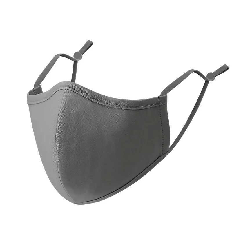 3pcsCotton Solid Color Mask Pink Black Reusable Mouth Face Mask Anti Dust Unisex Windproof Mouth Mask Fabric Filter Masks WashableXJ241209