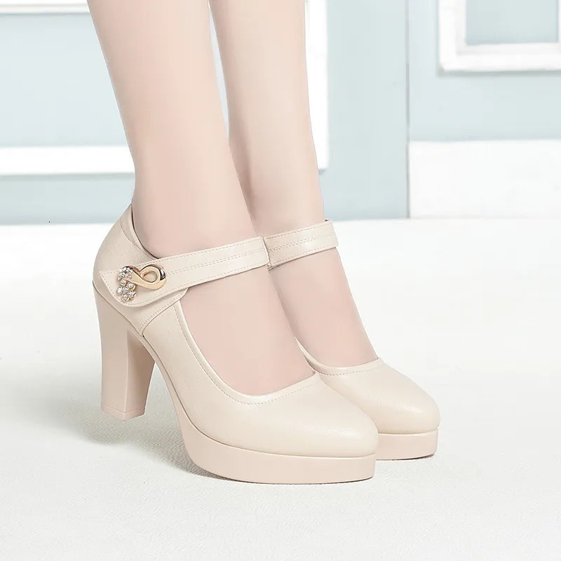 Plus Size 34-42 Women Platform Pumps Shoes Women Wedding Shoes Shallow Mouth High Heels Elegant Office Party Dress Shoes 241209