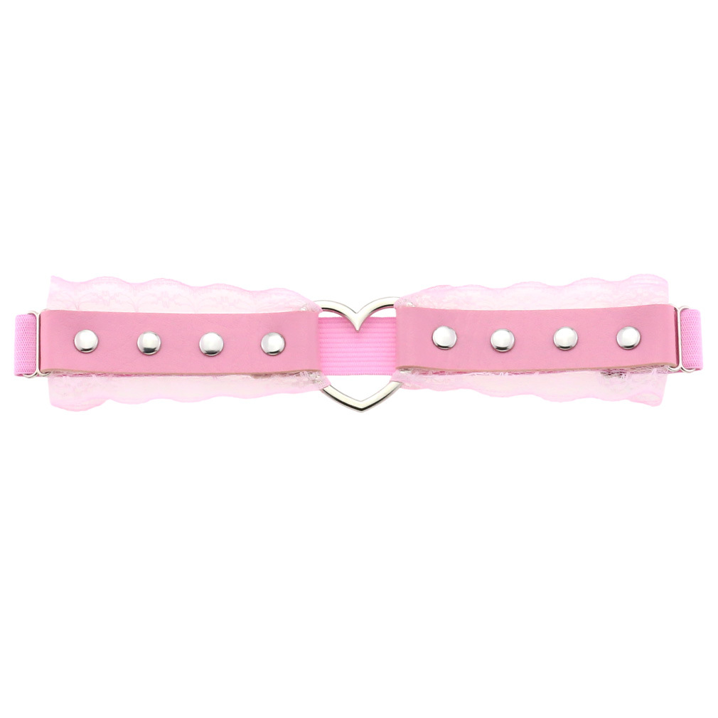 Stage Wear Hippop Dance Accessories appeal Aesthetic Punk Soft girl Lace Cortex Thigh ring O-ring Elastic force Rivet Garters