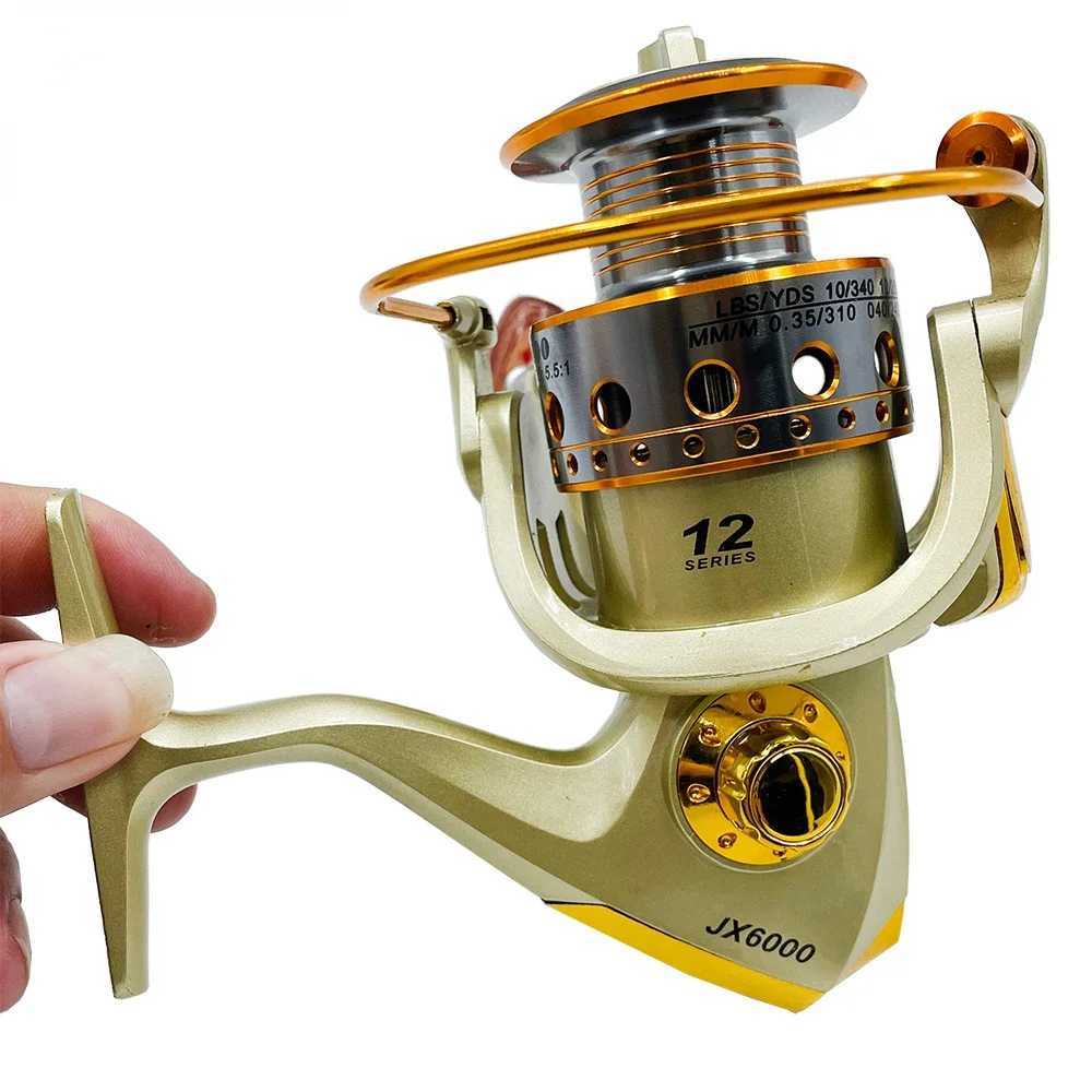 1000 2000 3000 4000 5000 6000 7000Series Spinning Fishing Reel Smooth Metal Spool Long Casting Reel For Sea Fishing Carp FishingXJ241209