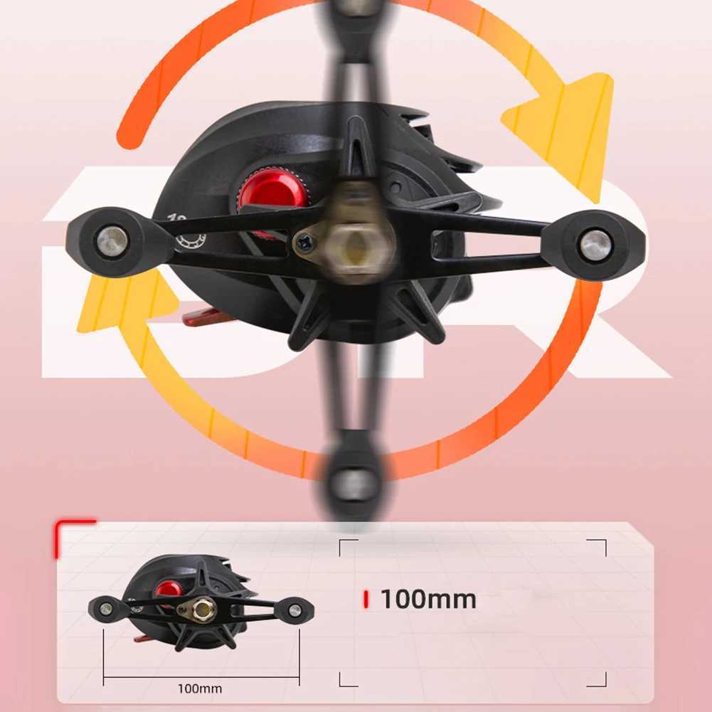 Lowprofi Reel Baitcasting Fishing Reels Fishing Tack Right ft Handed Gear Ratio 7.2 1 Casting Reel Metal Body 8KG Max DragXJ241209