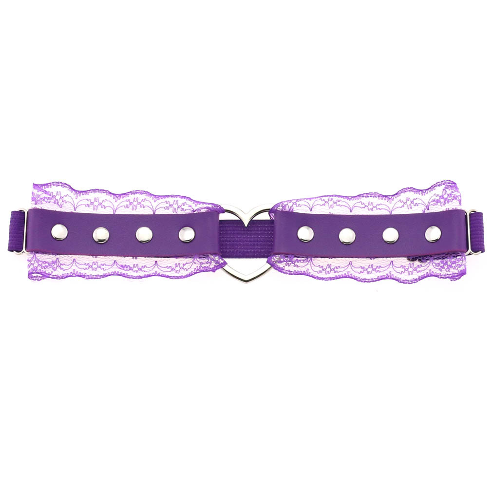Stage Wear Hippop Dance Accessories appeal Aesthetic Punk Soft girl Lace Cortex Thigh ring O-ring Elastic force Rivet Garters