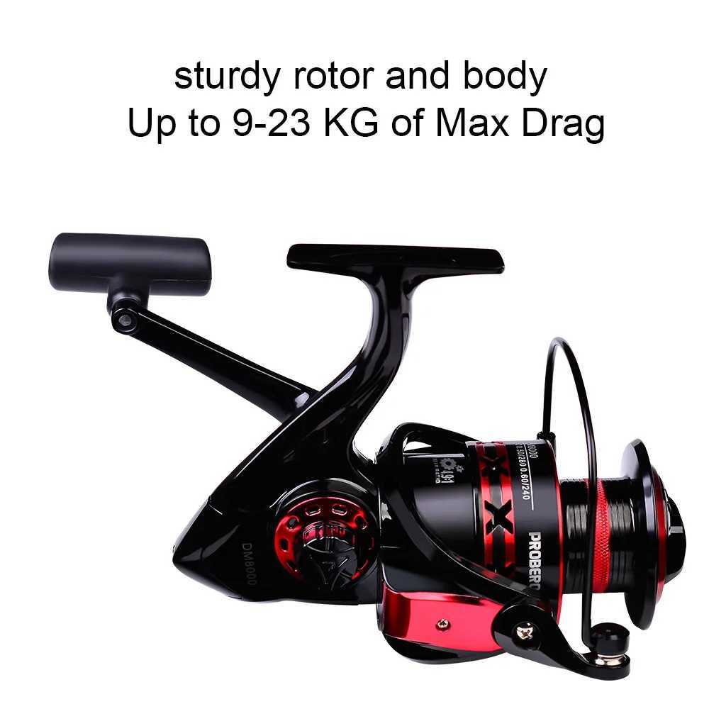 Fishing Reels DM1000-8000 Series High-Speed Spinning Reel Max 23kg Drag Durab Fishing Tack for Freshwater Saltwater AnglingXJ241209