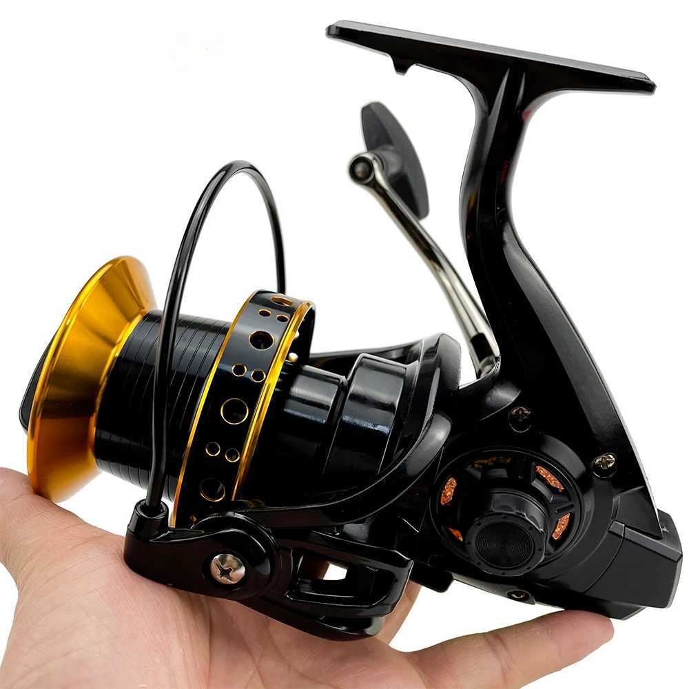 Big Fishing Reels 9000 10000 12000 Strong Drag Spinning Wheel 4.0 1 Long Casting Reel Sea Boat Trolling Accesorios Max Drag 30kgXJ241209