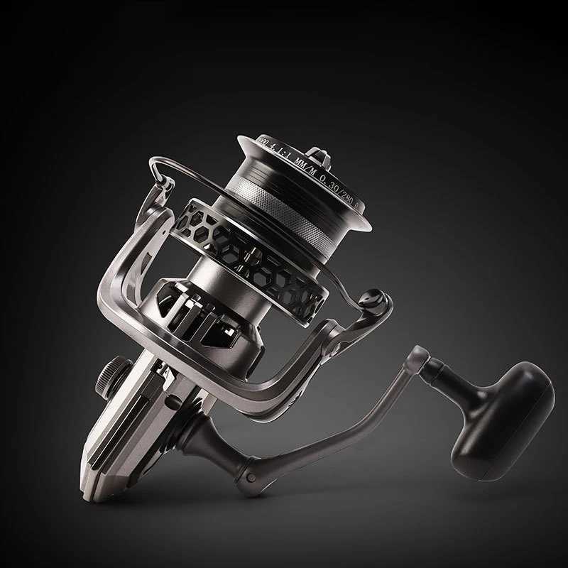 Full Metal Fishing Spinning Reel 8000 Saltwater Surfcasting Reel 12000 Sea Fishing Badge Reels Car Fishing GearXJ241209