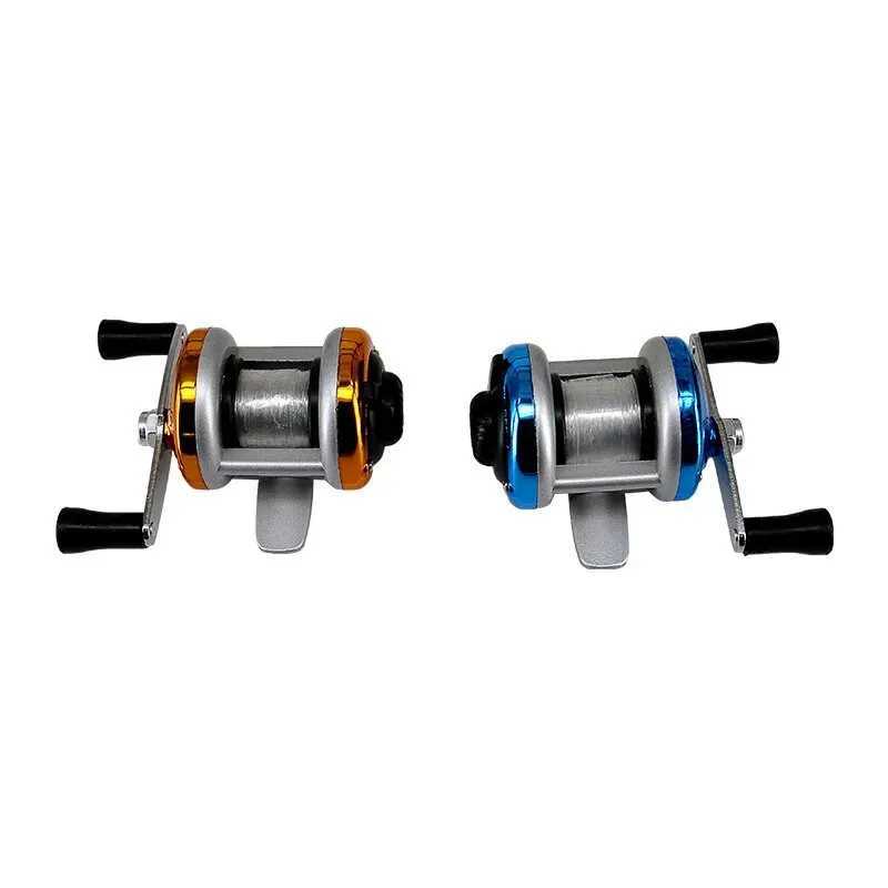 2024 Mini Fishing Reel Winter Fishing Doub Rocker Arm MetalMain Belt LineXJ241209