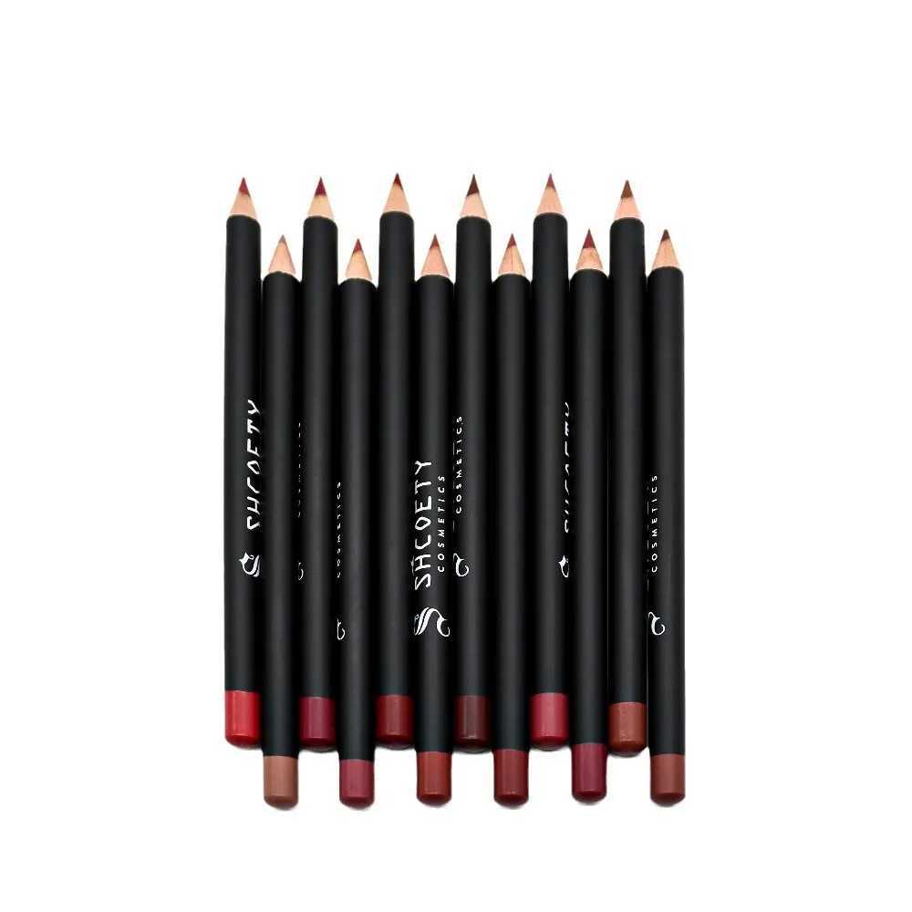 SHCOETY12 Colors Matte Velvet Lipstick Lip Liner Set Nude Long-lasting Waterproof Non-smudge Colorful Makeup Wholesale CosmeticsXJ241209