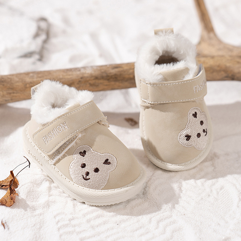 Infant Winter Plush Boots For Toddler Warm Thick Boots Baby Kid's Cotton Shoes Littlesprouts Faux Fur Boots Size 17 - 30