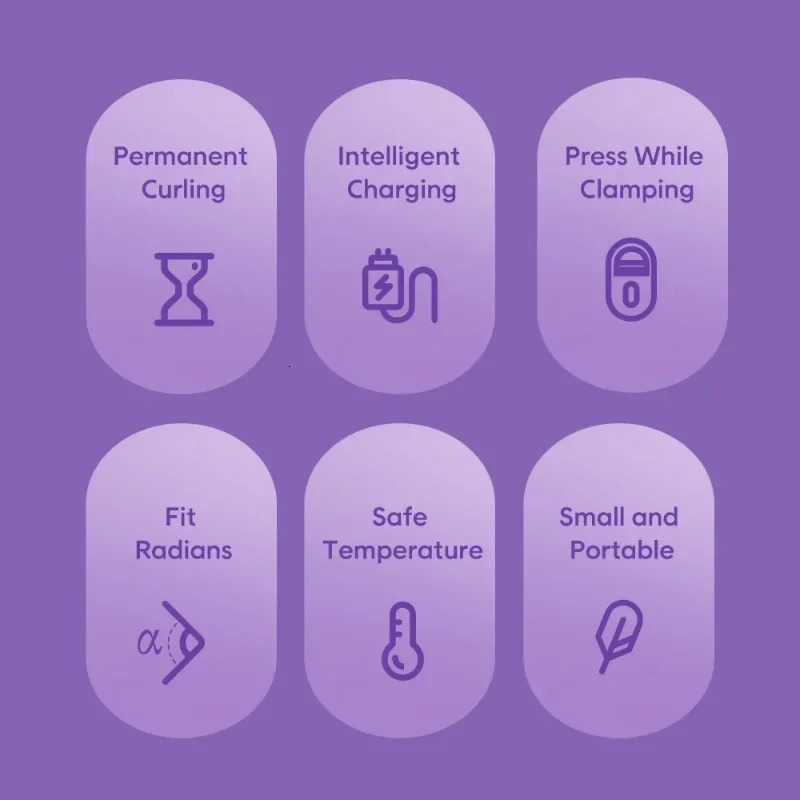 Eyelash Curler Portable Electric Comb Eye Lash Perm Long Lasting Eyelashes Curls Thermal Eyelash Curler Makeup Tools 241209