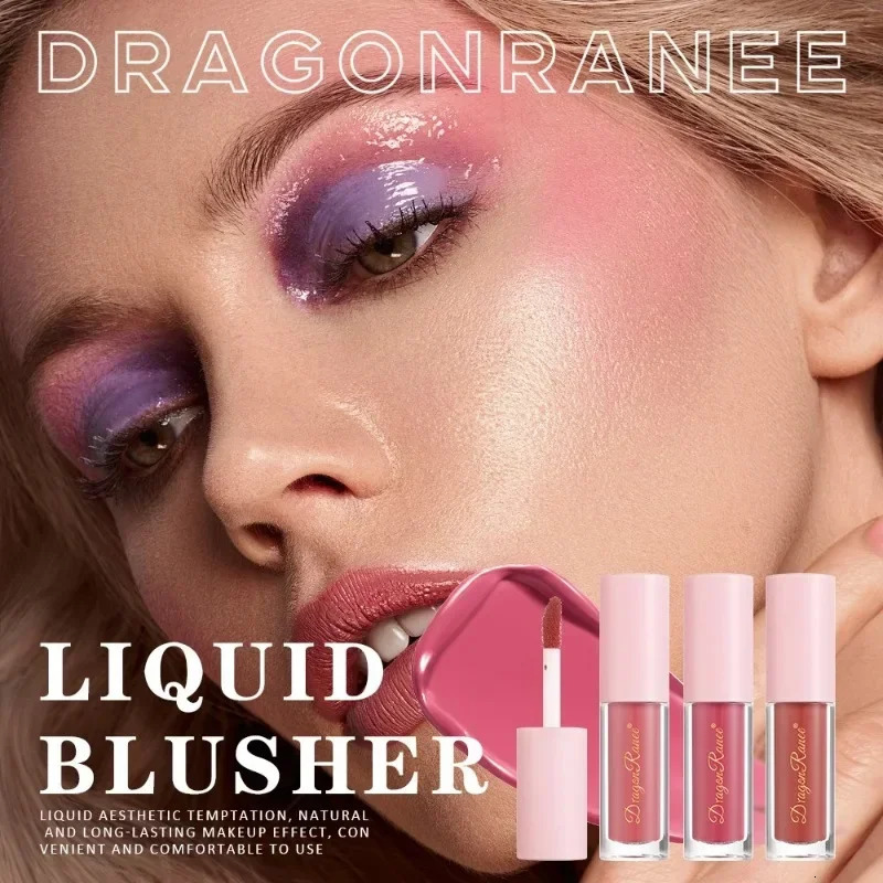 8 Colors Liquid Blush Waterproof Sweatproof Brighten Cheeks Rouge Nude Color Matte Contouring Powder Blusher Liquid Face Makeup 241209
