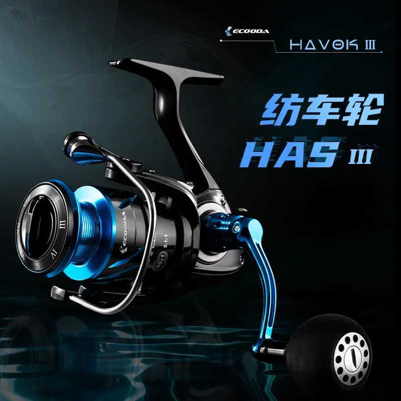 Original Ecooda Caon Body Spinning Fishing Reel HAS III 2000/3000/4000/5000 10+1BB Caon Washers Saltwater Spin ReelXJ241209