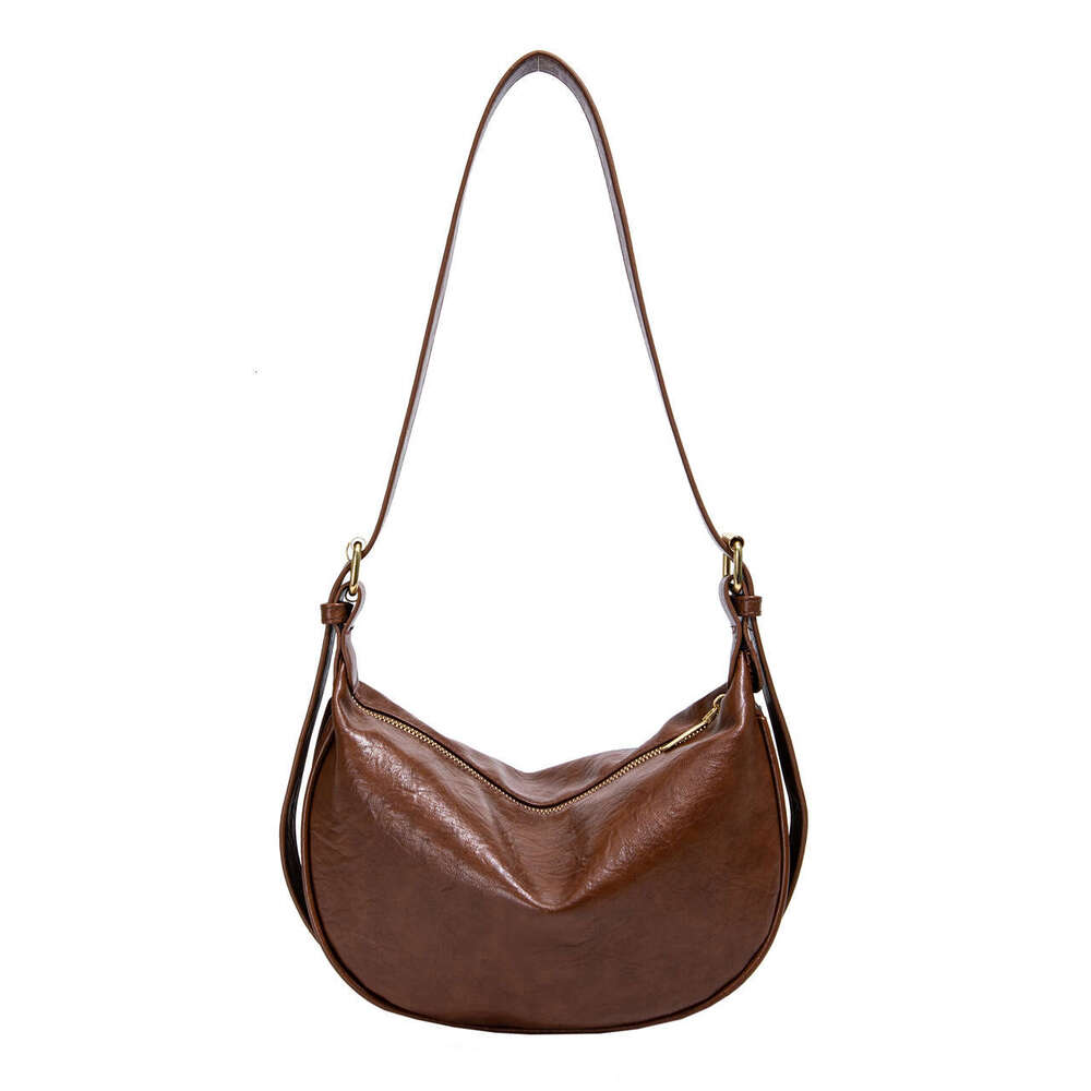 Exclusive Women's Dumpling Bun Live Streaming New Fashionable Single Shoulder Crossbody Solid Color Versatile Premium Pillow Bag