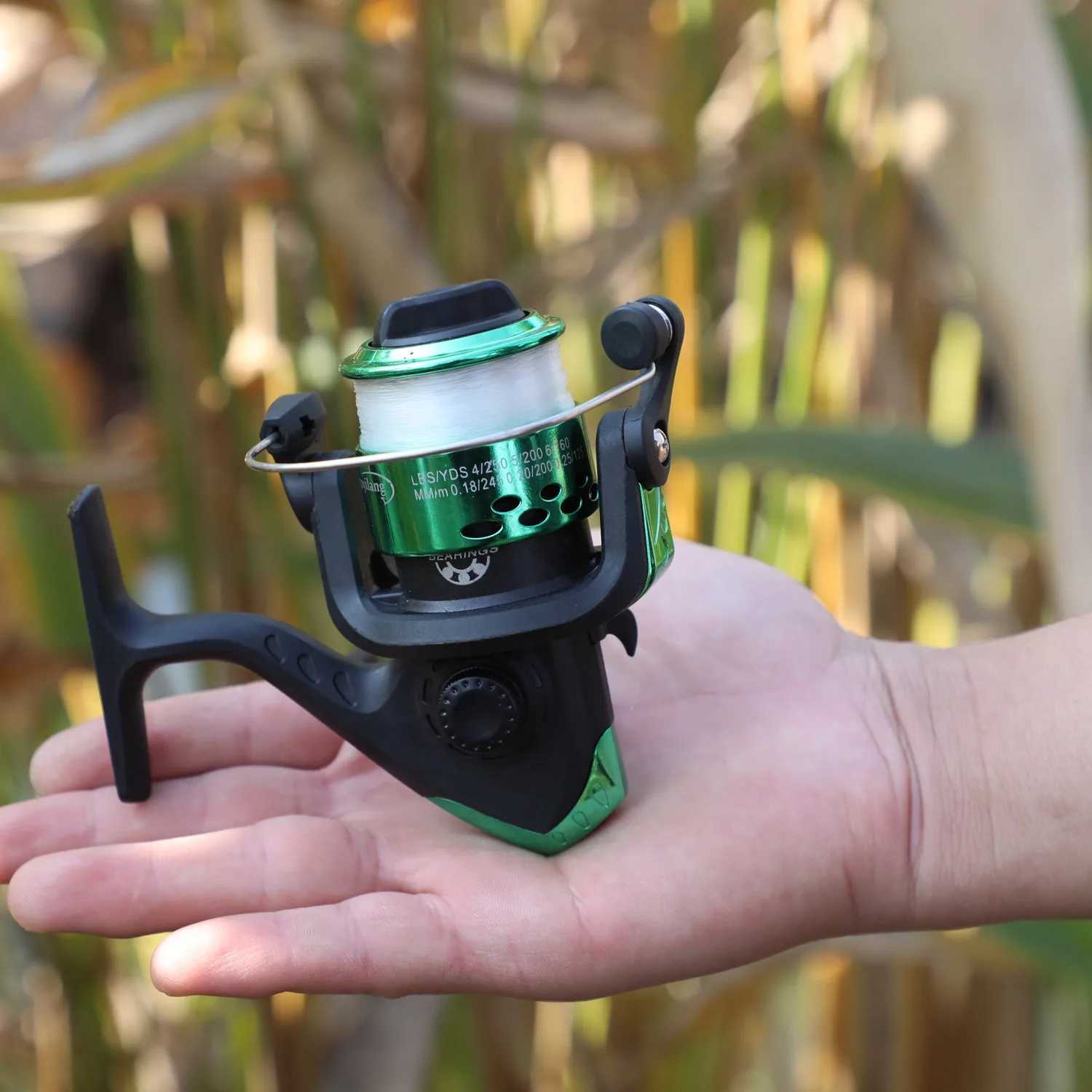 Sougayilang Mini Spinning Reel High Speed 5.2 1 Strong Gear Ratio ft / Right Interchangeab Lure Ice Fish Reel Novice ScrollXJ241209