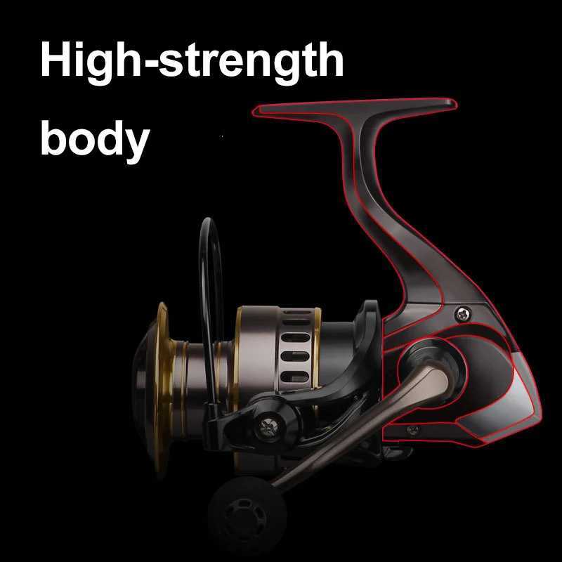 Fishing Reel HE 500-7000 Series Max Drag 10kg Spool Metal Line Cup Freshwater Long Throw Spinning WheelXJ241209