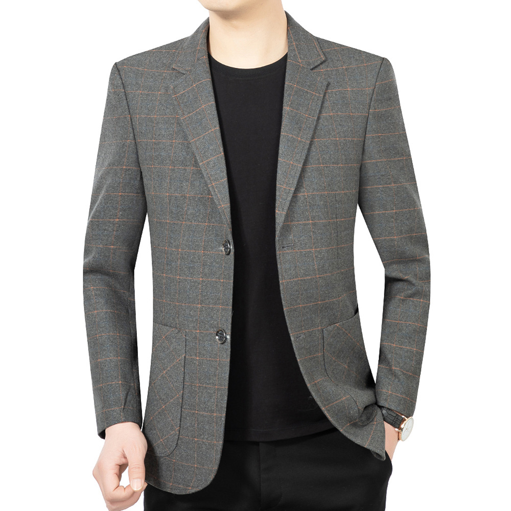 H213 Men's jacket thin suit middle-aged and young men's casual suit slim jacket