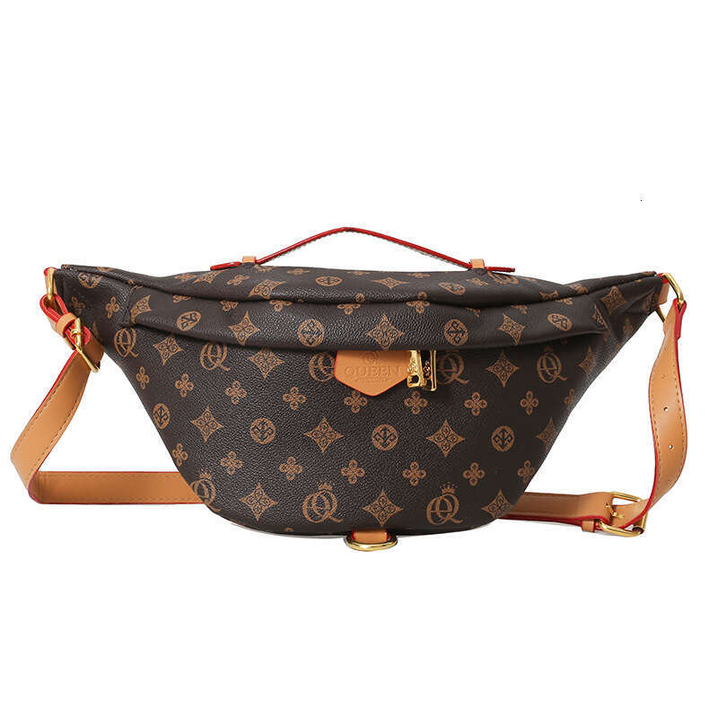 High end luxury women's handbag, trendy single shoulder crossbody large capacity fashionable chest bag, waist bag