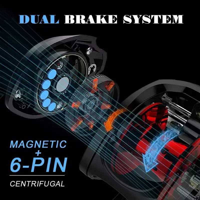 Baitcasting Rsyste Reel 8Kg Max Drag Low Profi18BB High speed Fishing Wheel Baitcaster Reels Corrosion ResistantXJ241209