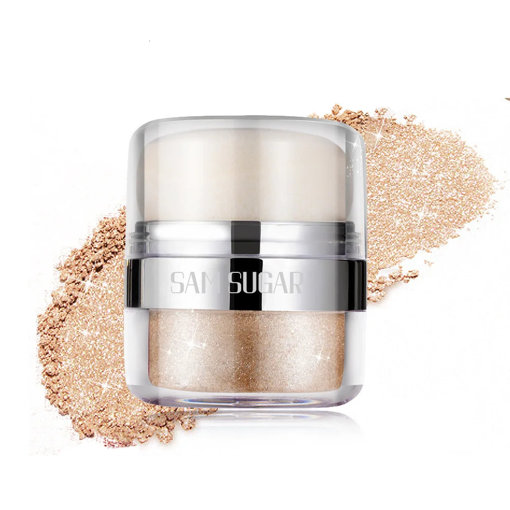 Air cushion highlighter glitter multifunctional three-dimensional brightening pearlescent eyeshadow body patting powder 241209