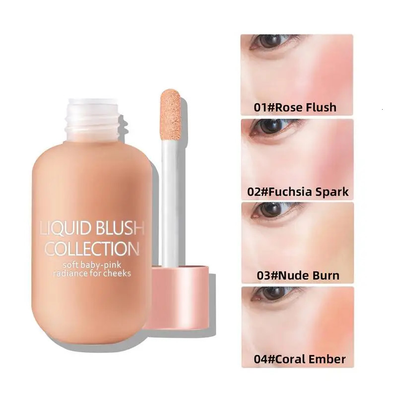 Liquid Cheek Blush Facial Nourishing Blusher Gel Cream Multi-purpose For Eyes Lips Makeup Blush Stick Cosmetics 241209