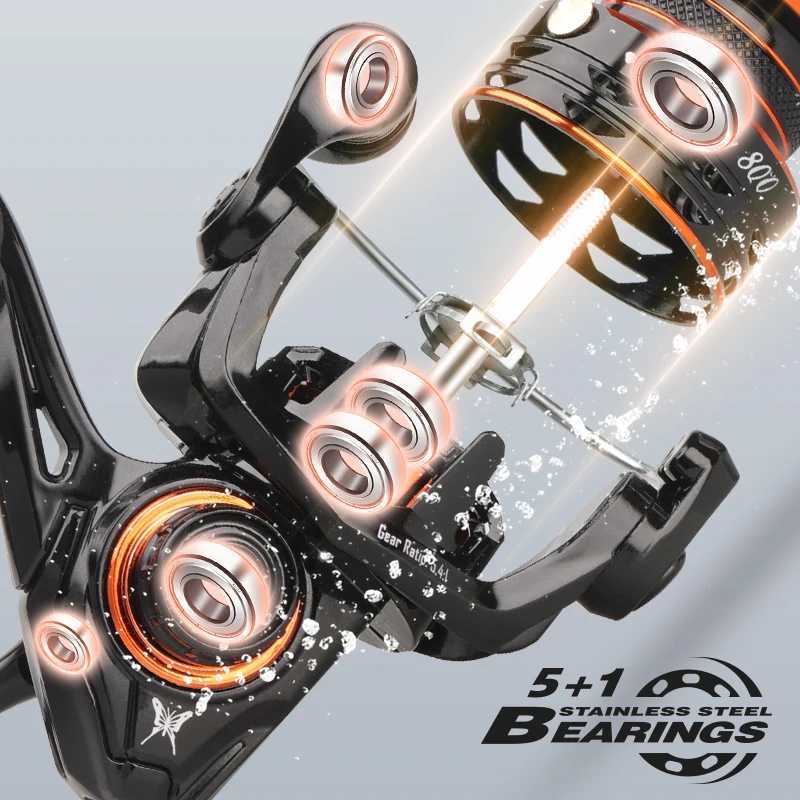 HISTAR Long Casting 5.4 1 High Ratio 5kg Drag Power 5+1 BB Metal Body Profional Micro Spinning Fishing ReelXJ241209