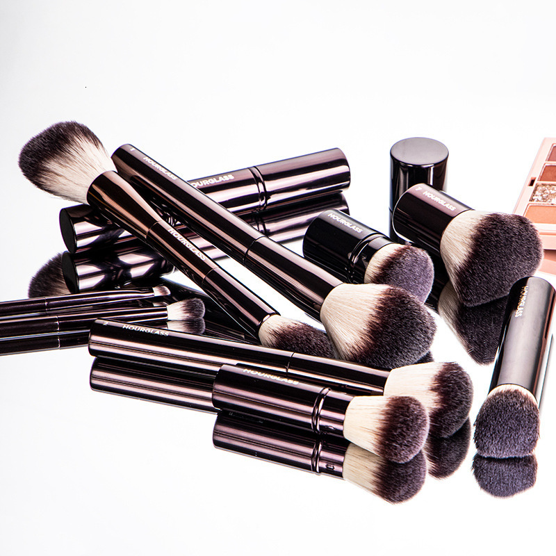 Hourglass Cruelty Free Brush-2024New 10Brushes Set Blusher Powder Eyeshadow Foundation Brush Vegan Makeup Tools