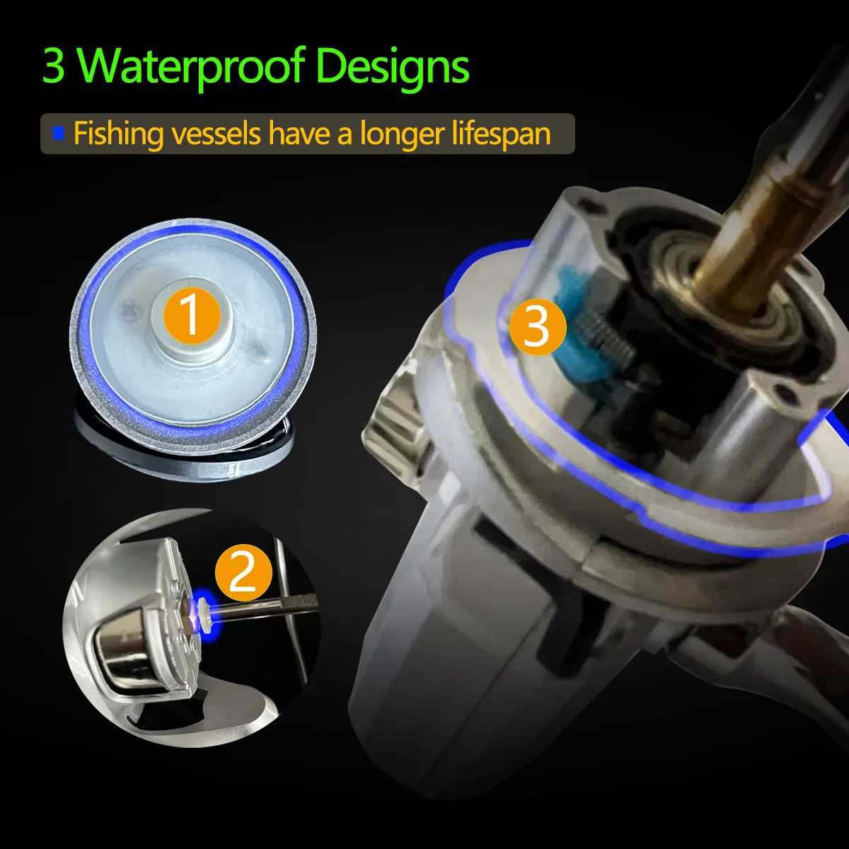 Stainss Steel Bearings Antirust Spinning Fishing Reel Seawater 2000 3000 7000 Series Doub/Sing All Metal Rocker Arm 5.2 1GXJ241209