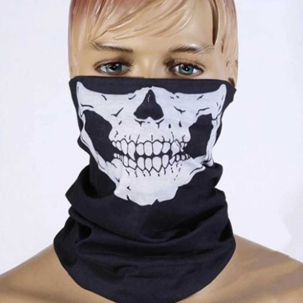 3pcsOutdoor Motorcycle Skull Mask Breathable Bike Scarf Mask christmas Bandana Motor Bike Sport Scarf Neck Warmer Winter HalloweenXJ241209