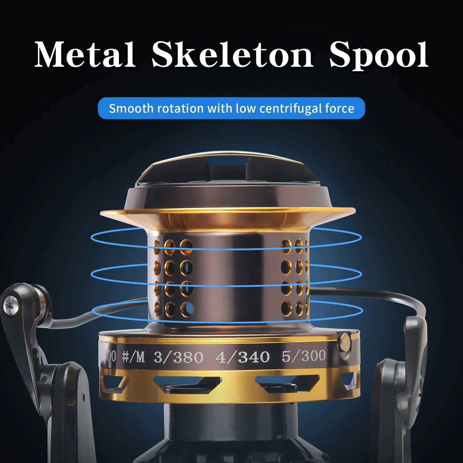 HAUT TON 8000/10000/12000 BIG GAME 5.1 1/4.1 1Surf Spinning Fishing Reel20KG Drag Power. lash-Free BearingsMetal ReelXJ241209