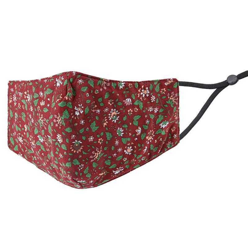 3pcsBreathable Flower Face Mask Fabric Mascarilla Outdoor Facemask Washable Reuse Face Mascarilla Reutilizable Mascara WholesaleXJ241209