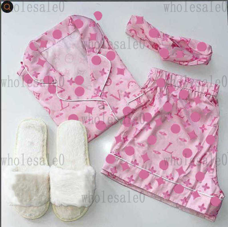 Designer Short Pajama Sets Women's Sleepwear Home Suit Fashion casual Vintage full print pajamas Tees Shorts Set Pajamas New printed pajamas OTV0
