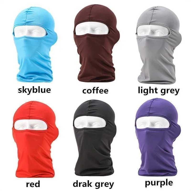 3pcsFashion Motorcycle Cycling Ski Neck Protecting Outdoor Lycra Balaclava Full Face Mask Cycling AccessoriesXJ241209