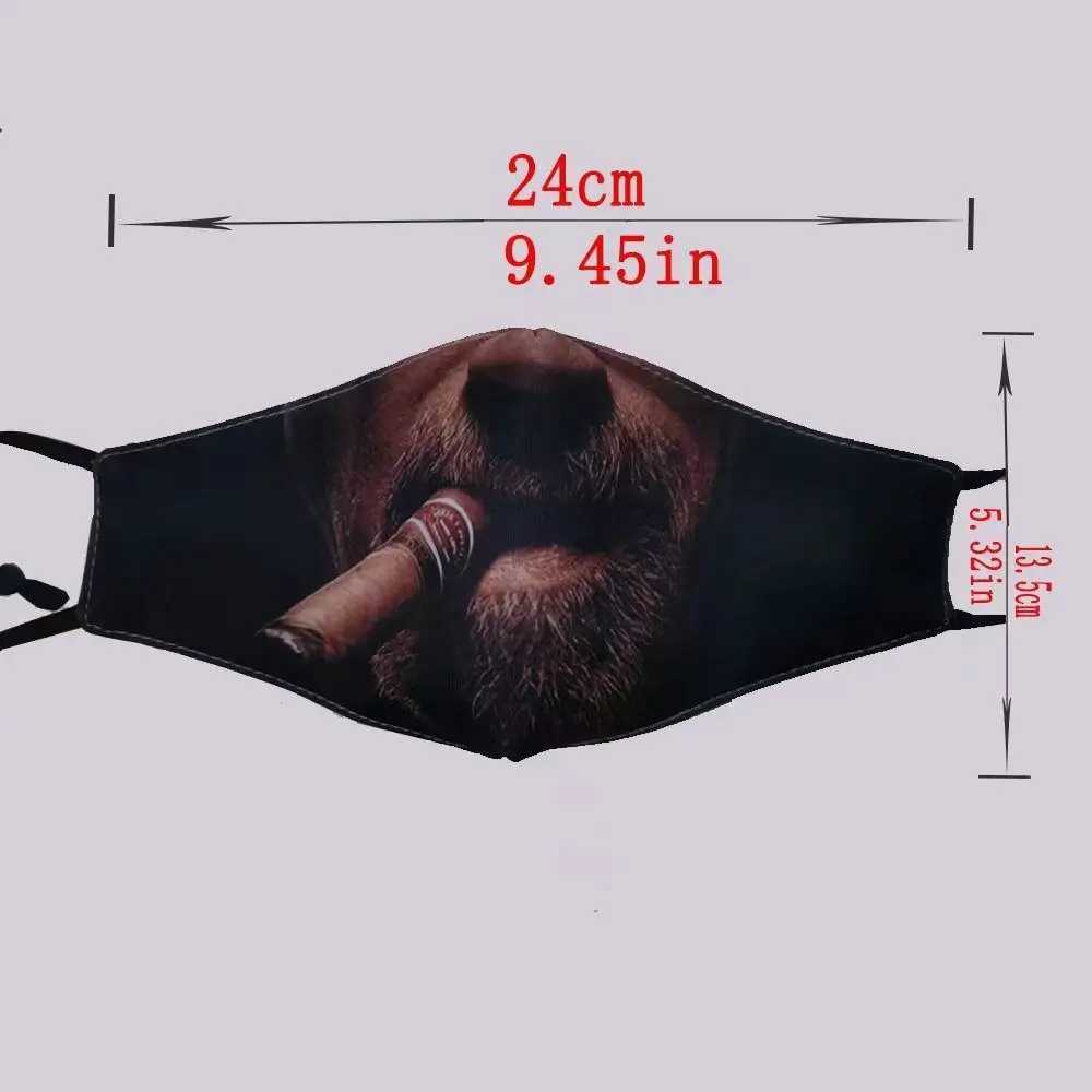 3pcsFacial Expression 3D Three-dimensional Mask Personality Printed Funny Printed Mask Cotton Imitation Party Cosplay Mask GiftsXJ241209