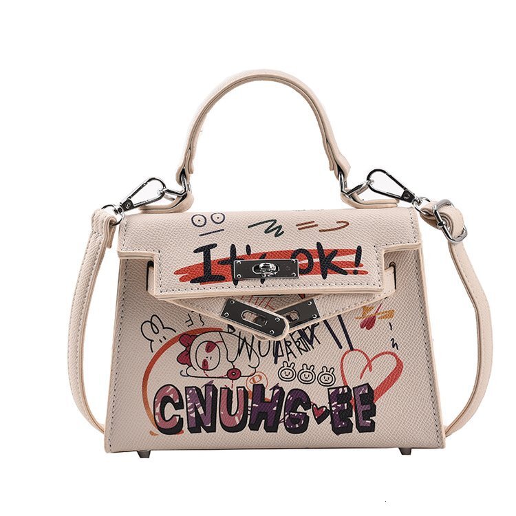 New Trendy Small Square Bag The Real Designer Khaki Women's Handbag 2025 New Slanted Shoulder Fashionable Bag