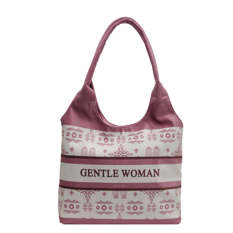 2025 new Ins large capacity tote new summer canvas Thai niche letter casual shoulder bag