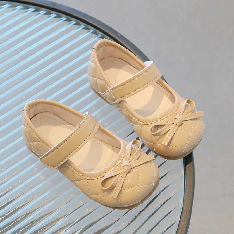 Girls Princess Shoes Sewing Pure Color Daily Autumn Kids Flat Shoes Flexiable Round Toe Comfy Little Children Single Shoe 21-30XJ241209