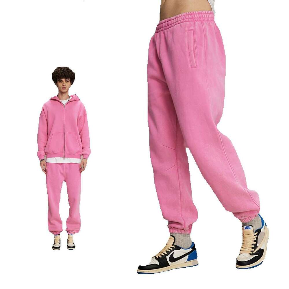 2024 Autumn/Winter 360g Veet Wax Printed Retro Toe Tight Guard Trendy Brand Casual Sports Pants for Men