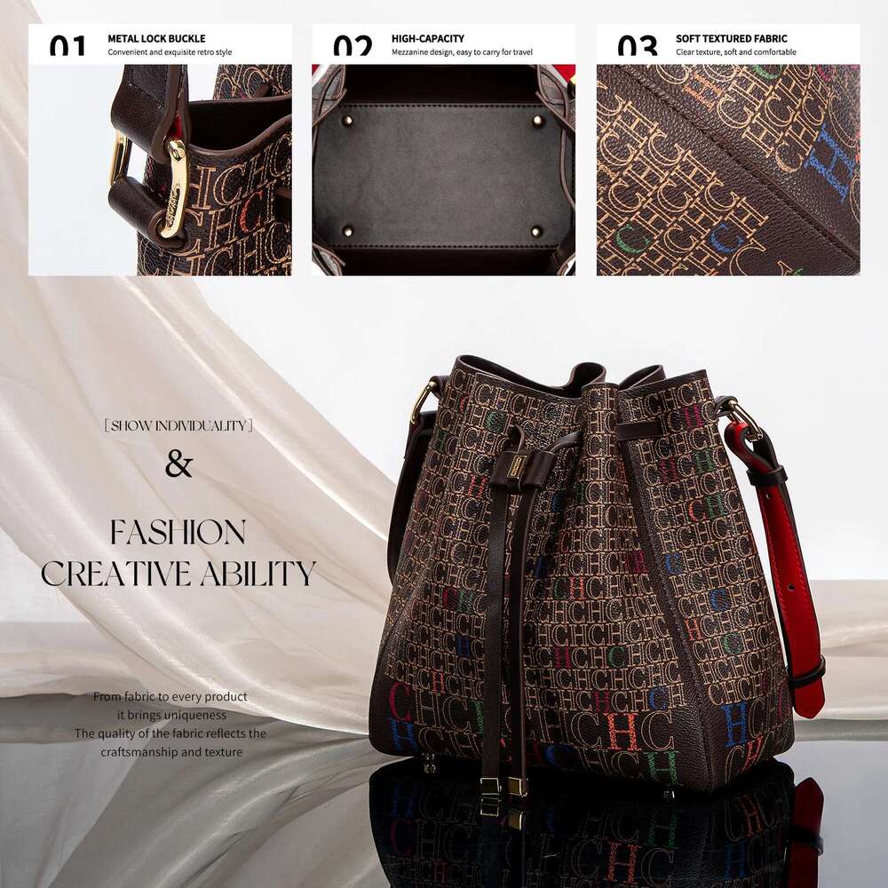 Women Designer's bag Brand Women's Handbag Bucket Bag Fashion Printed Shoulder Women Designer Wallet Classic