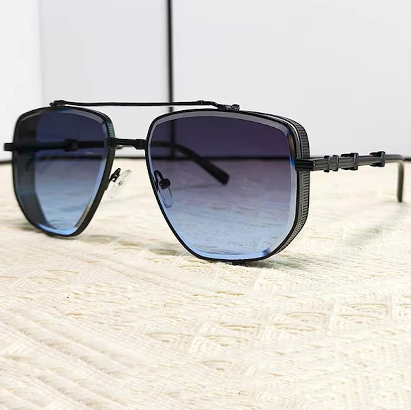 CB Oversized Steampunk Sunglasses Men Gothic Glasses Pilot Luxury Brand Designer Golden Retro Large Vintage Y2K Futuristic Cool Personalized Big Squar