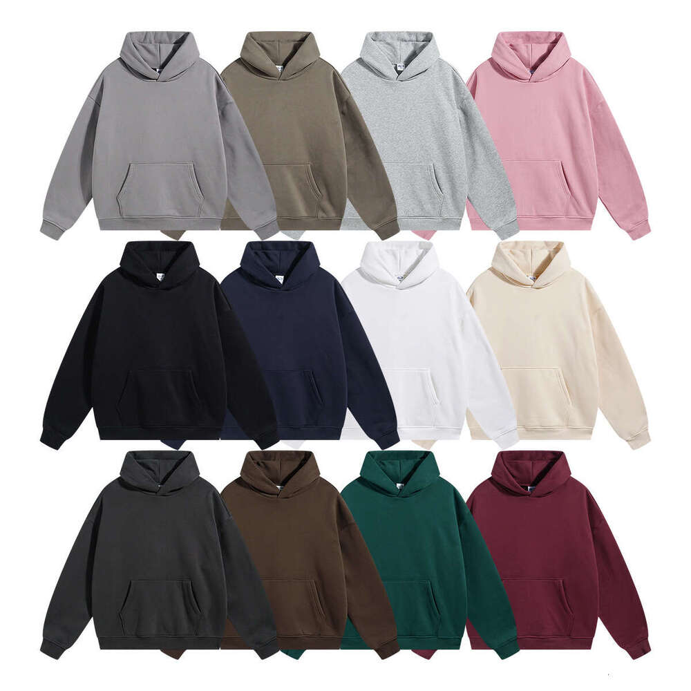 2024 Autumn/Winter New Product Shake 400g Trendy Brand Oversized Non Falg Fleece Thick Men's Hoodie