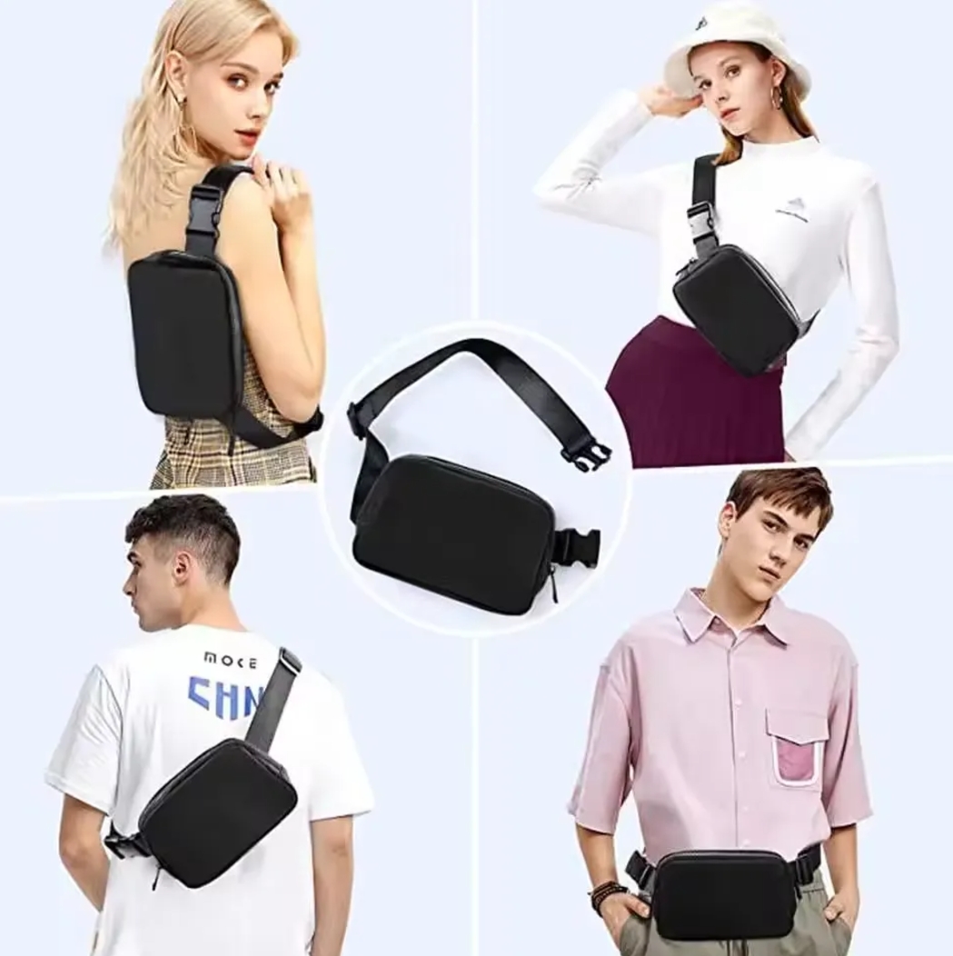 Fashionable Nylon Yoga Belt Bum Everywhere Bag - Durable Portable Fanny Pack for Both Genders 1227