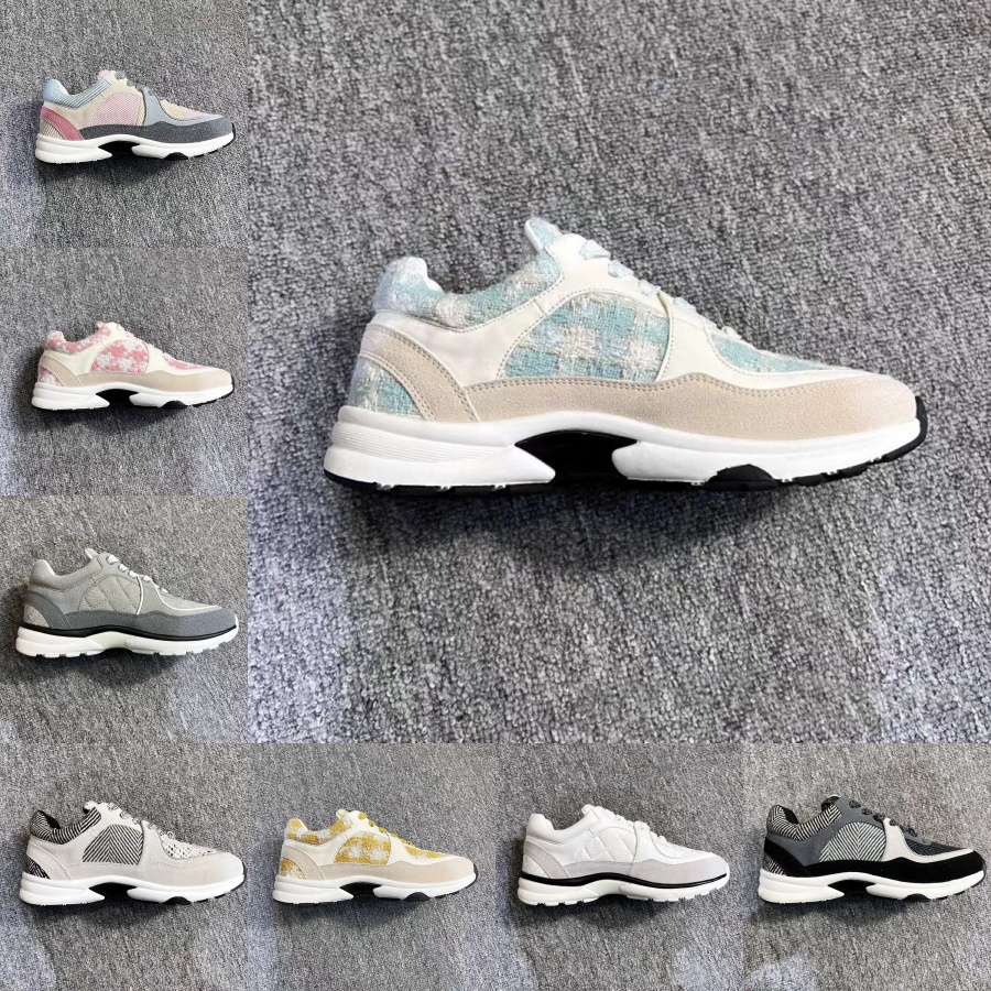 Designer casual shoes small fragrant outdoor platform sports shoes Daddy shoes leather soft sole casual shoes women's new running shoes women