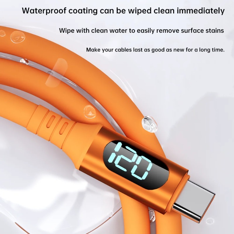 6A 120W USB C To Type C Cable For Samsung S24 iPhone 15 16 Pro Max Macbook Xiaomi 15 POCO PD Fast Charging Charger cable