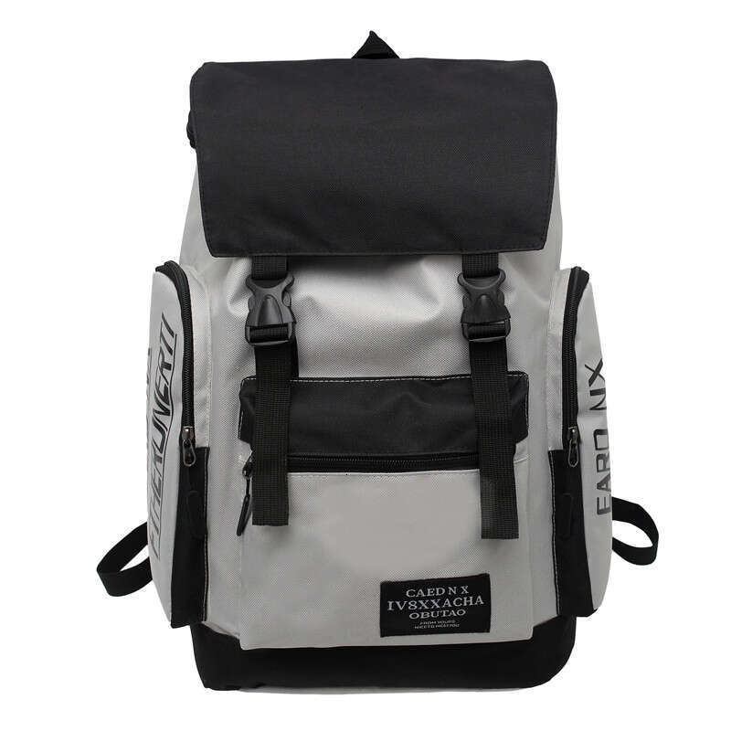 Japanese Student New Large Capacity Oxford Fabric Casual Color Blocked Korean Version Trendy Backpack Fashionable Quality Classic B3
