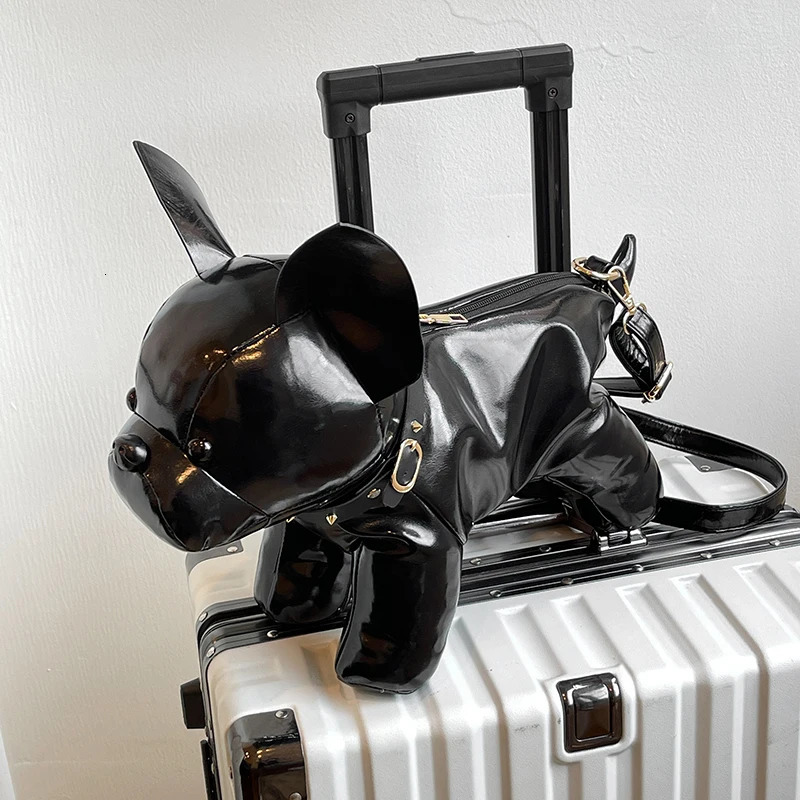 Cute toy doll bag big dog cartoon cross body phone bag suitable for women girls filling space cotton handbags and wallets womens shoulder bag241209