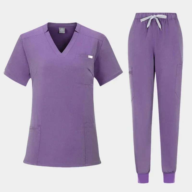 Tops Pant Women Scrubs Uniforms Hospital Doctors Scrub Sets Nurses Accessories Dental Clinic Beauty Salon Workwear Suit 241209