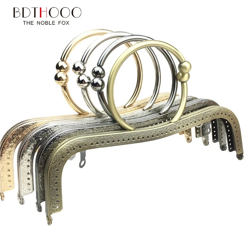 10 pieces of 20.5cm metal buckles used for wallet frame handle clutch bag accessories square lock hardware 241205