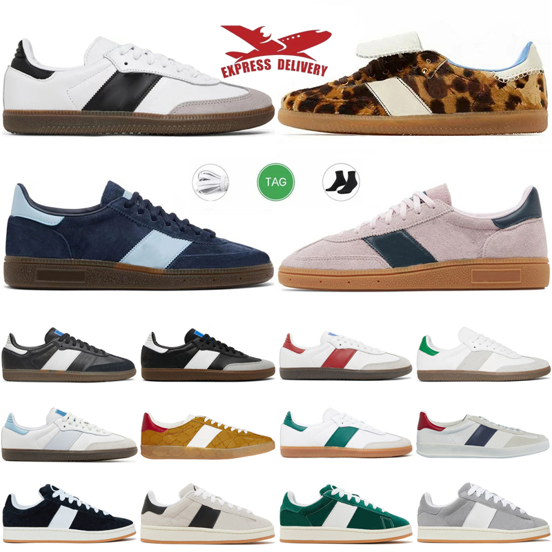 Size 13 Eur36-48 Mens Trainers Designer Shoes For Mens Womens Sneakers 00s White Black Gum Vegan Halo Blue Sliver Leopard Plate-forme sambashoe Platform Casual Shoe